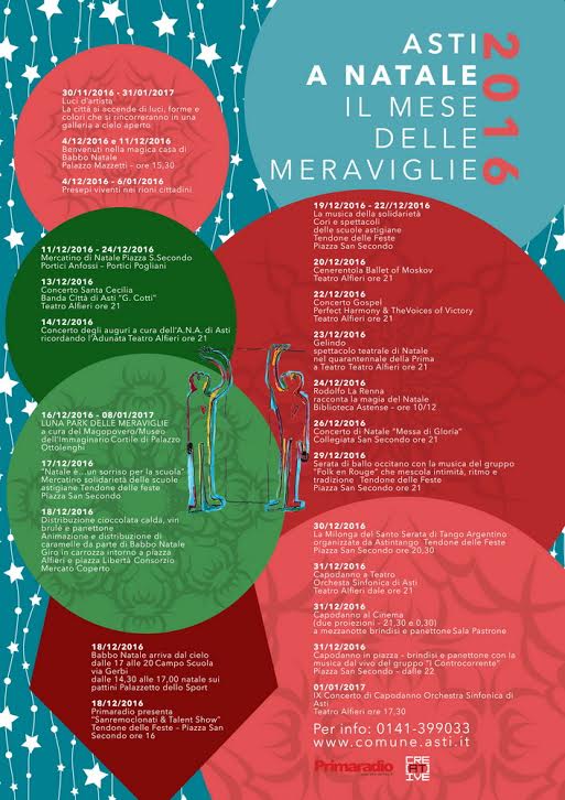 Asti, a Natale “il mese delle meraviglie”