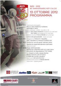 Asti Calcio: il nuovo calendario dei festeggiamenti per gli 80 anni – gallery