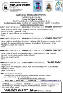 “Sapori d’autunno”: a Grana i week end enogastronomici – gallery