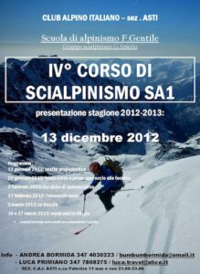 Al Cai di Asti un corso per imparare le regole dello sci-alpinismo