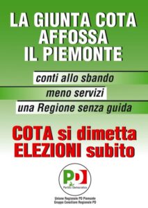 Dal Pd piemontese campagna di comunicazione per le dimissioni di Cota – gallery
