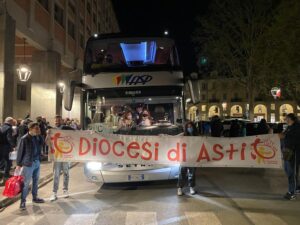 Giovani astigiani in pellegrinaggio a Roma: il diario della prima giornata – gallery