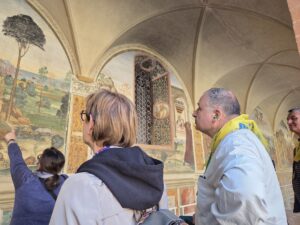 4.affreschi del sodoma con vita di s. Benedetto a monte uliveto