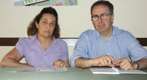 l’onorevole Fiorio con la referente Aned Bettina Formato