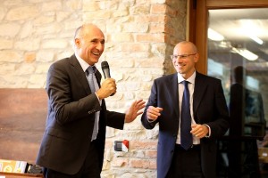 L'AD Gianfranco Toso con il direttore commerciale Italia Luca Marini.