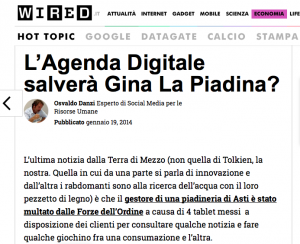 gina la piadina su wired