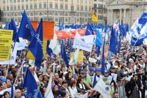 manifestazione a roma