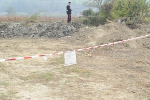 I carabinieri hanno seqeustrato l'area el ritrovamento