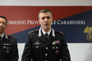 Il comandante provinciale dell'Arma Fabio Federici