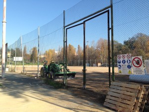 lavori al campo di via fregoli