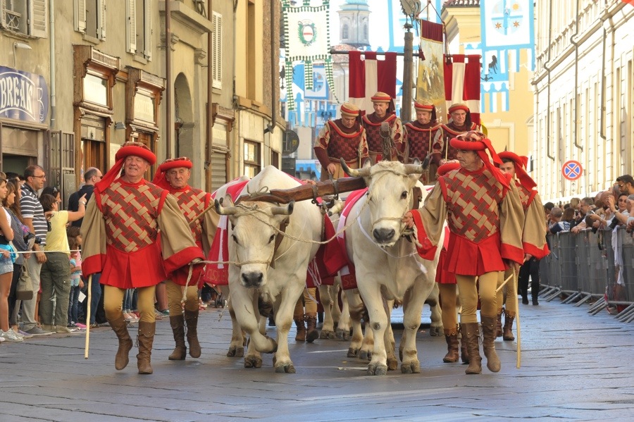 La sfilata del Palio di Santa Caterina, San Paolo, Nizza e Santa Maria Nuova