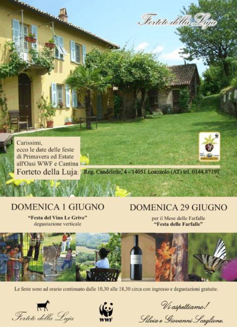 “Festa del vino” al Forteto della Luja di Loazzolo