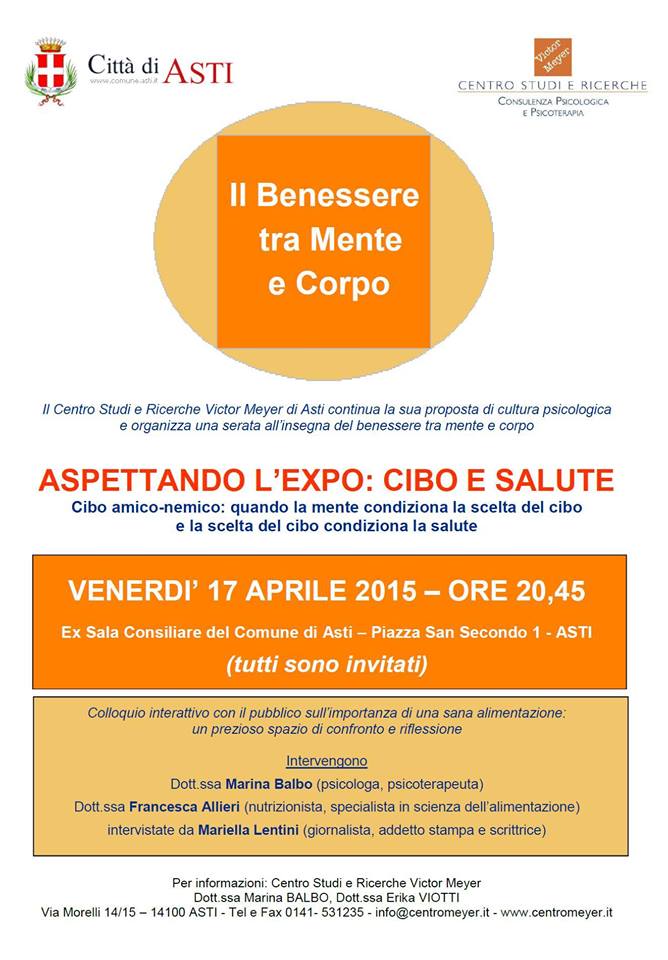 Cibo e salute: un incontro ad Asti