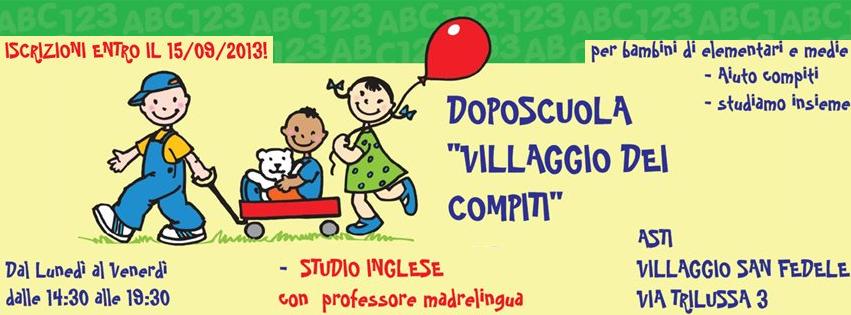 Asti: Villaggio San Fedele avrà il suo doposcuola