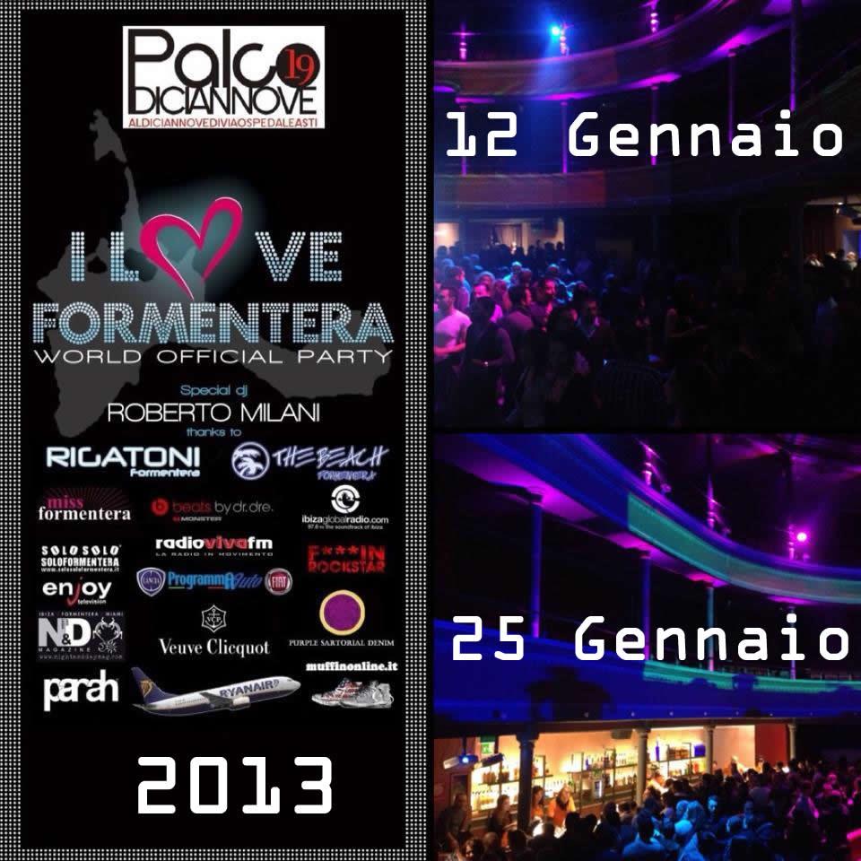 “I love Formentera”, dj set di Roberto Milani al Palco Diciannove