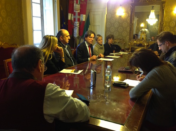 Fabrizio Brignolo incontra ad Assisi il premier Enrico Letta