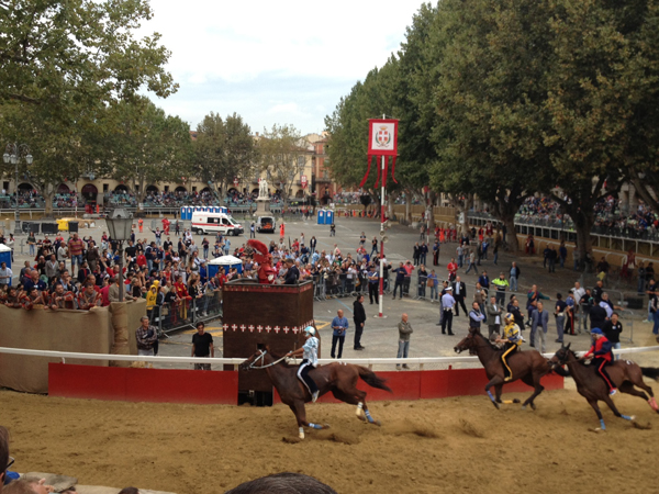 Palio 2014. Terza partenza falsa