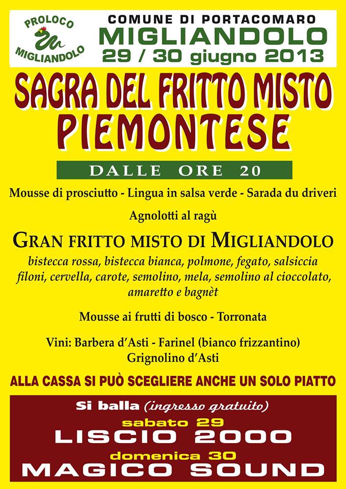 La sagra del fritto misto piemontese di Migliandolo