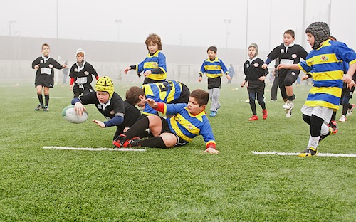 I galletti neri della Junior Asti Rugby al Torneo Telethon di Settimo Torinese