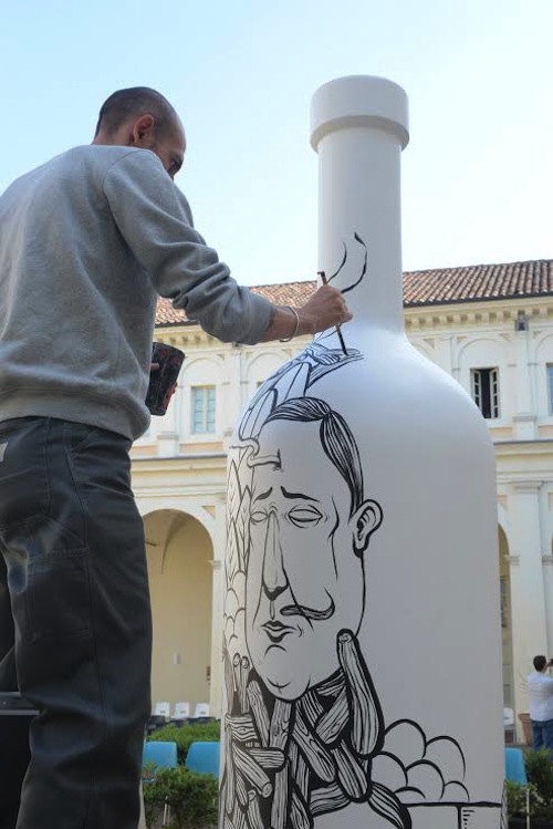 Bottiglie d’Artista al palazzo del Michelerio