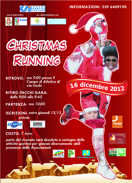 Ad Asti si corre per beneficenza con la “Christmas Running 2012”