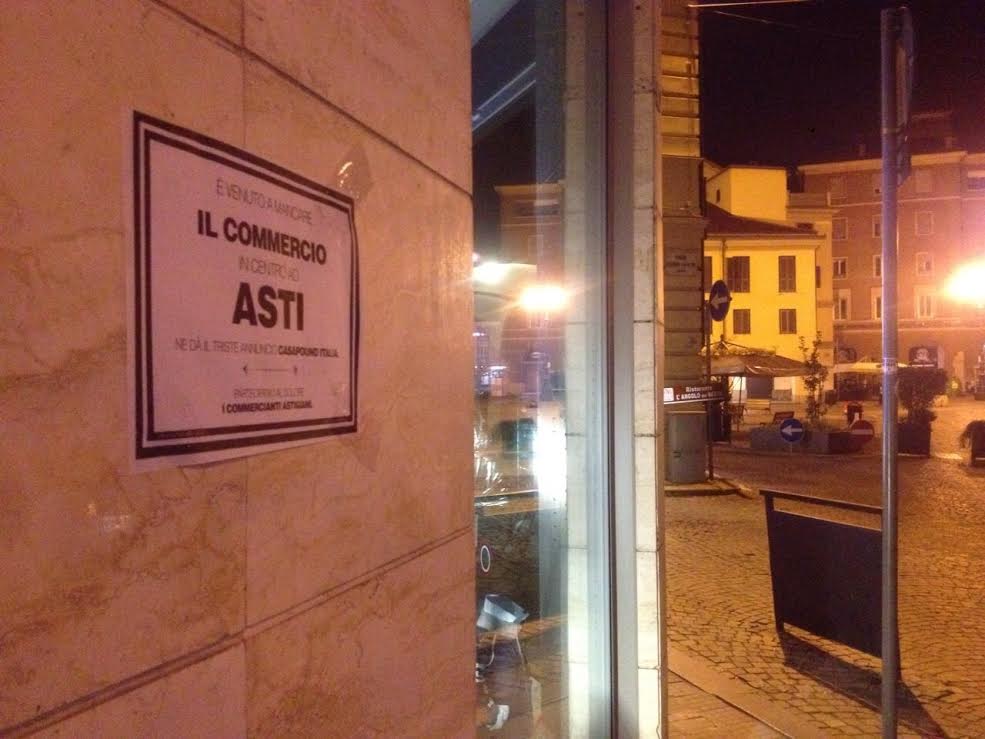 Azione di Casa Pound contro la Ztl di Asti