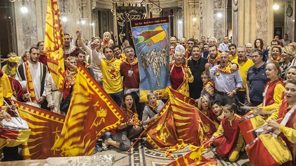 Palio 2016: cena della vittoria per Nizza