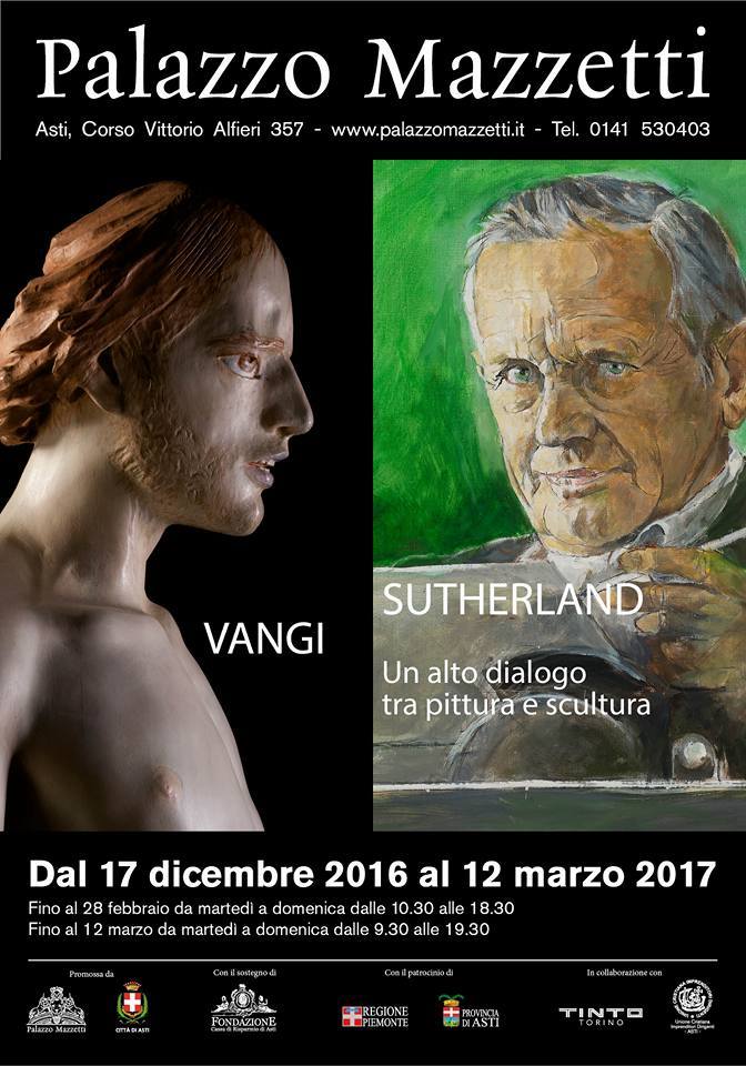 Inaugurata a Palazzo Mazzetti la mostra “Sutherland – Vangi. Un alto dialogo tra pittura e scultura”