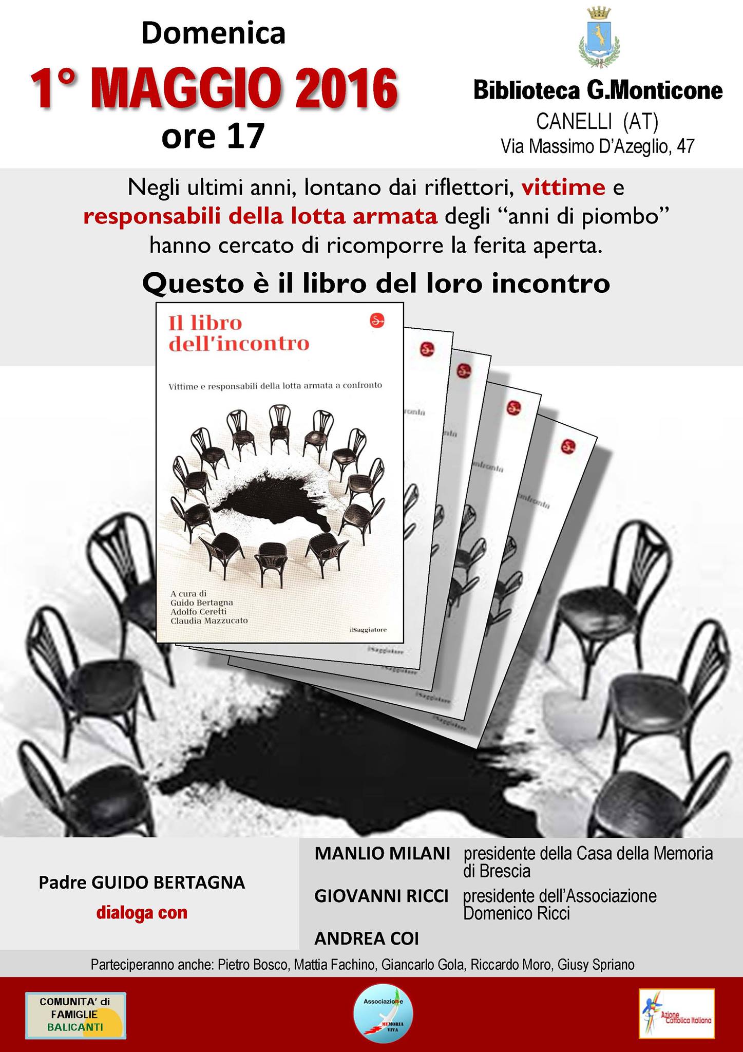 Il libro dell’incontro si presenta a Canelli