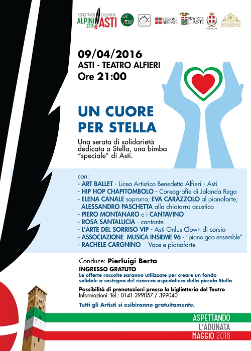 “Un cuore per Stella”: serata di solidarietà al Teatro Alfieri