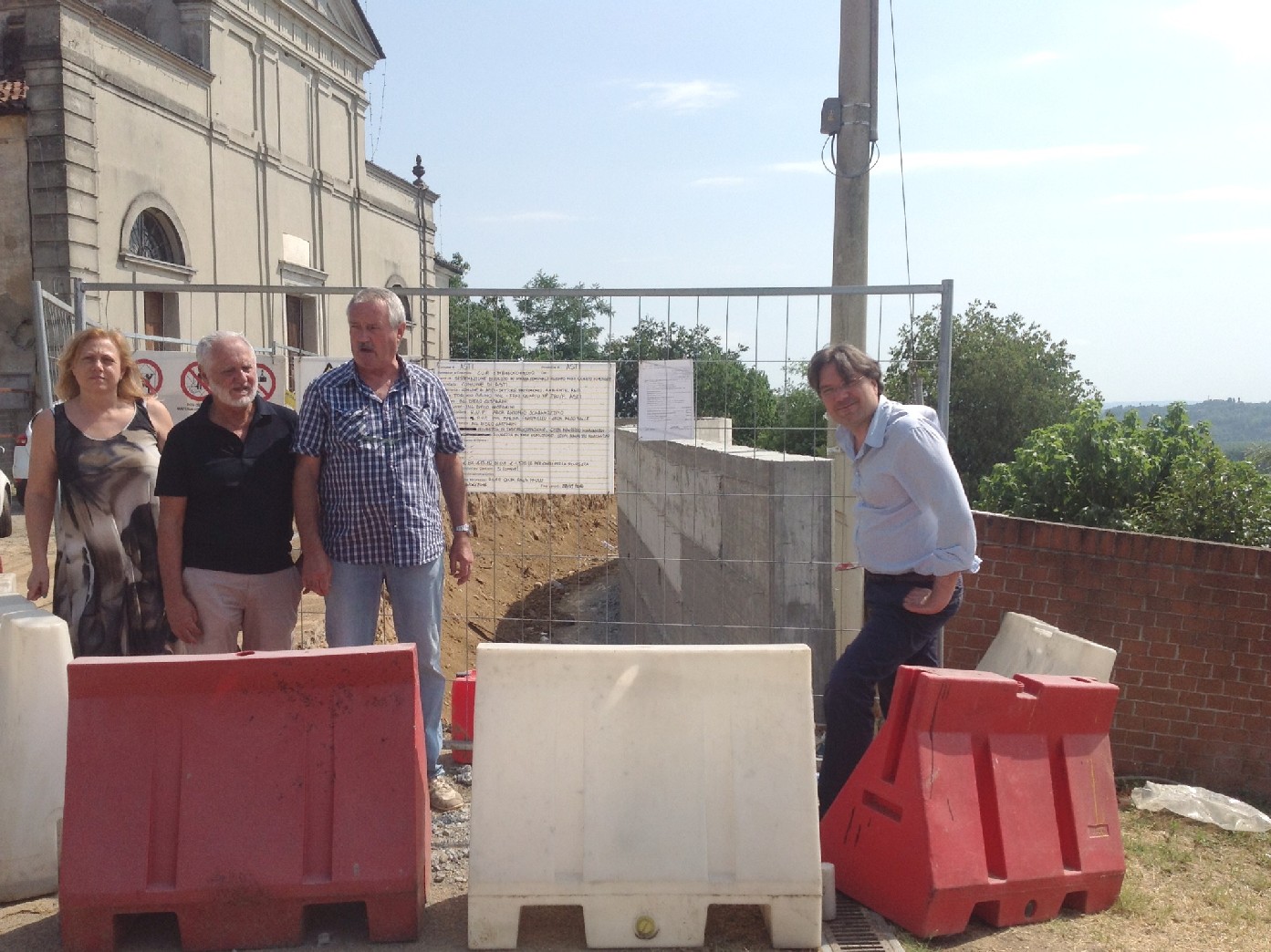 Partiti i lavori per la frana sotto la chiesa di Quarto