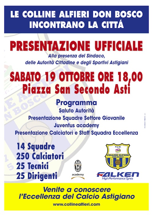 Presentazione ufficiale per la squadra delle Colline Alfieri Don Bosco
