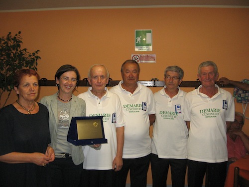 Bocce:  alla quadretta Viglione Domenico-Sebastiano Marchiaro-Giovanni Miletto-Piero Pozzo il Memorial Luigino Demarie