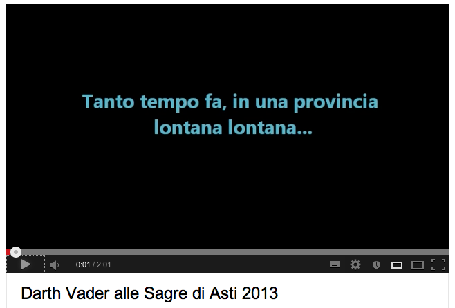 “Tanto tempo fa, in una provincia lontana lontana…”: ecco Darth Vader alle Sagre