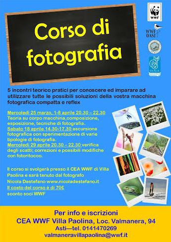 Corso di Fotografia con il Cea Wwf di Villa Paolina