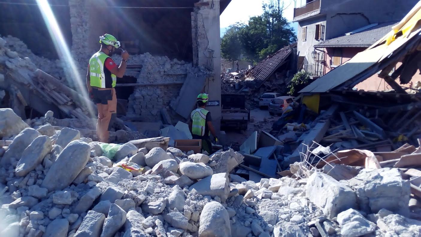 Sisma in centro Italia. Soccorritori piemontesi ad Amatrice: tutte le foto