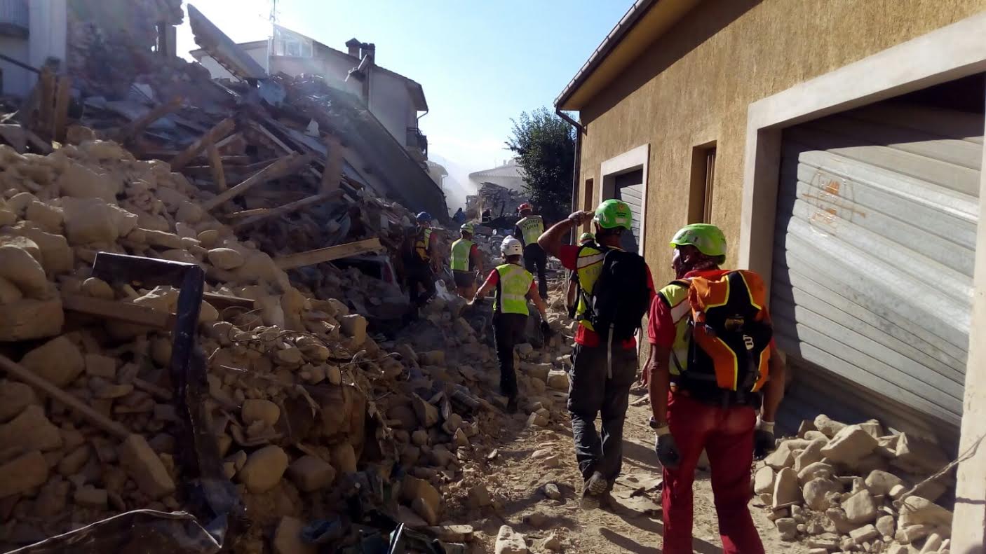 Sisma Italia centrale: settore sismico e Arpa Piemonte sui luoghi del terremoto