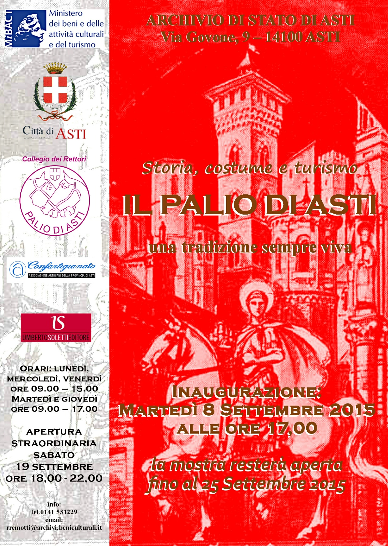 “Storia, costume e turismo… Il Palio di Asti… una tradizione sempre viva”