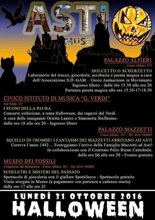 Notte di Halloween nei musei di Asti