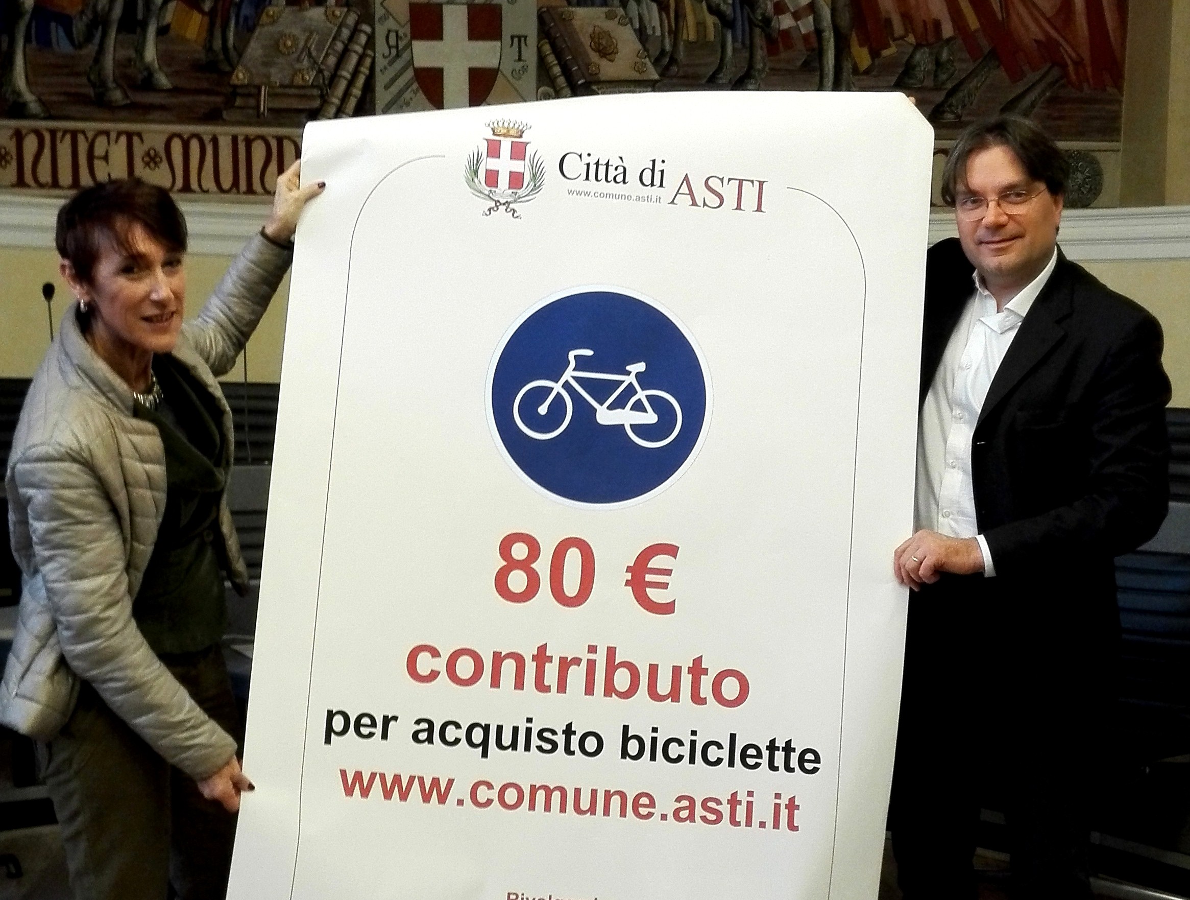 Asti, dal Comune 80 euro a chi acquista una bicicletta