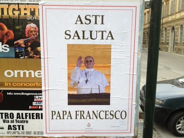 “Asti saluta papa Francesco”