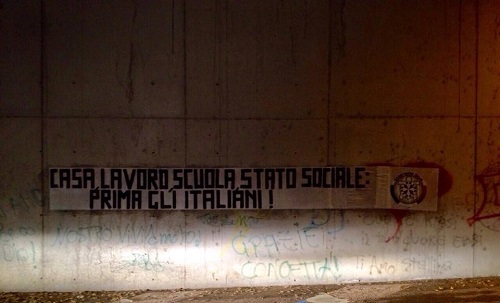 Ad Asti azione di Casapound contro l’immigrazione