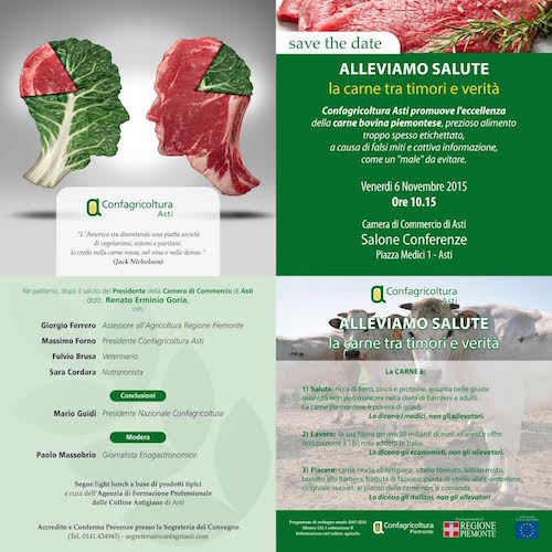 “Alleviamo Salute: la carne tra timori e verità”: convegno di Confagricoltura Asti per promuovere l’eccellenza della carne bovina piemontese