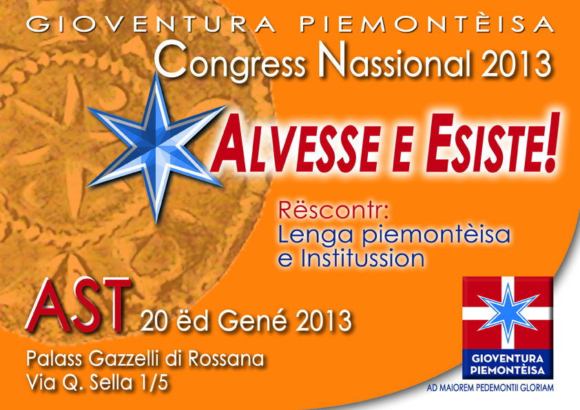 Congresso di «Gioventura Piemontèisa» ad Asti