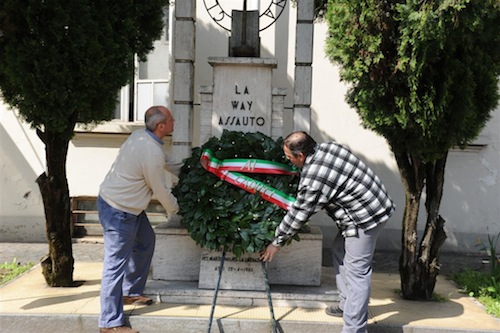 25 aprile. Celebrazioni alla Way Assauto