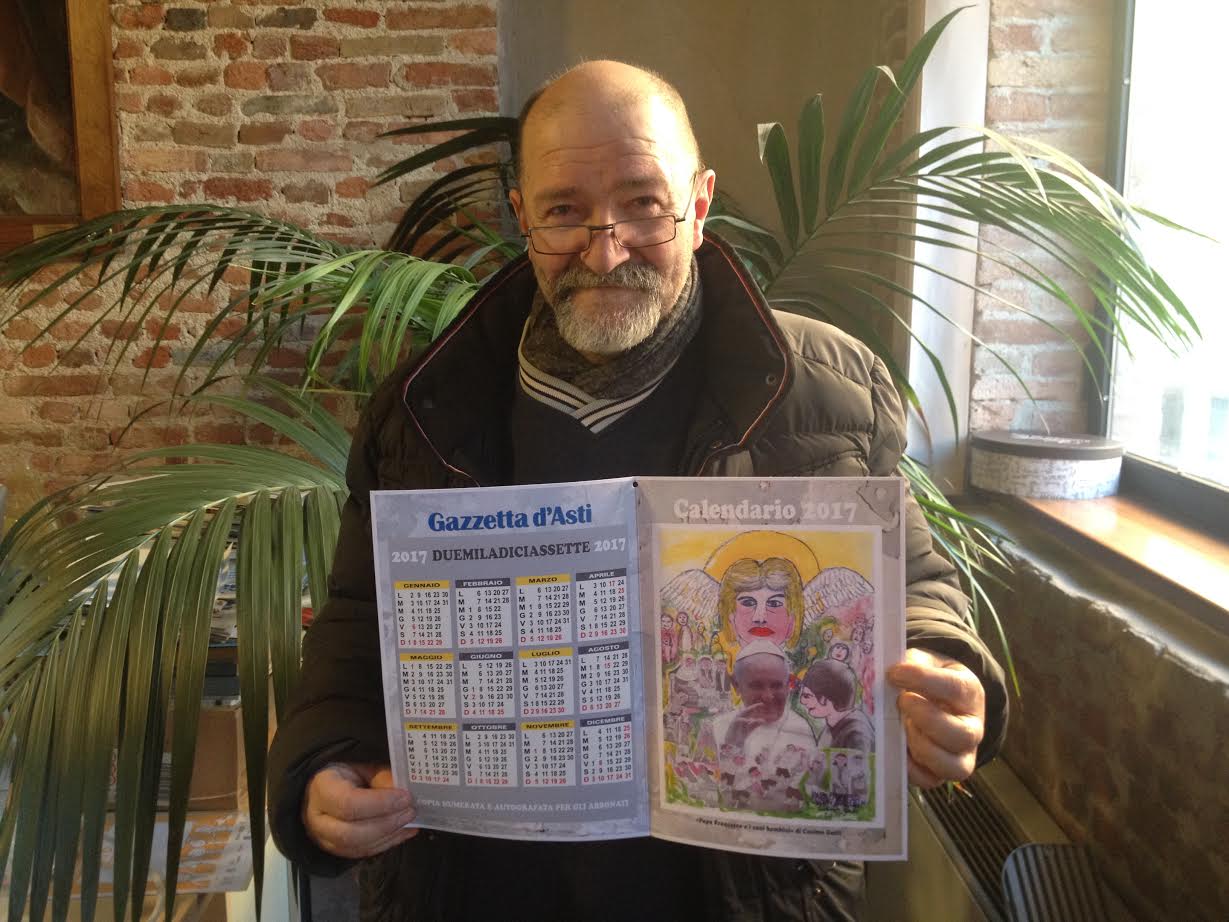 Con la Gazzetta d’Asti in omaggio agli abbonati il calendario di Cosimo Gatti