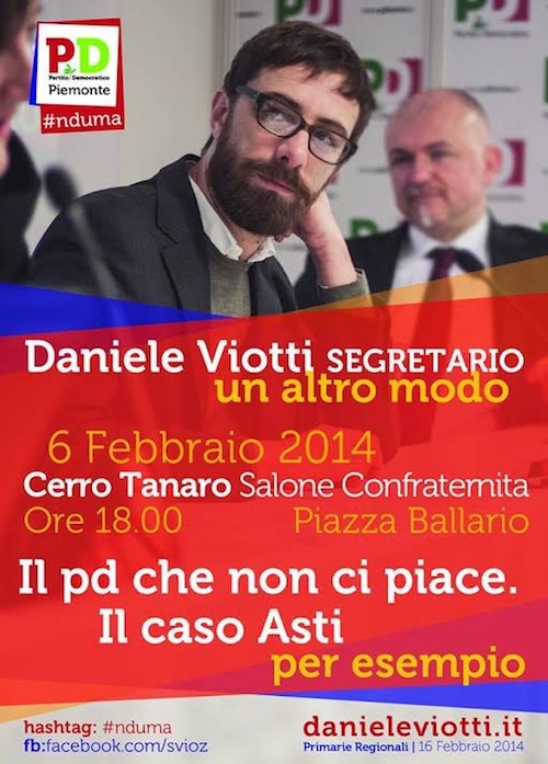 Daniele Viotti ad Asti per parlare di Partito Democratico