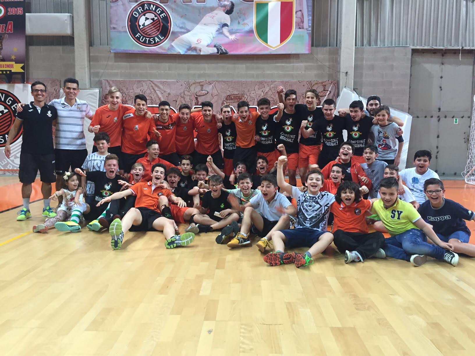 I Giovanissimi Futsal vincono il campionato regionale