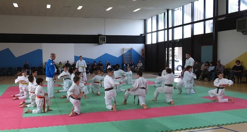 Allenamento di Karate a Cerro Tanaro con il maestro Pierluigi Aschieri, direttore tecnico della nazionale Fijlkam