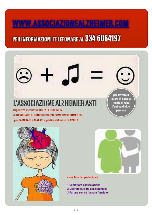 Ad Asti lezioni di “body percussion” per convivere con l’alzheimer